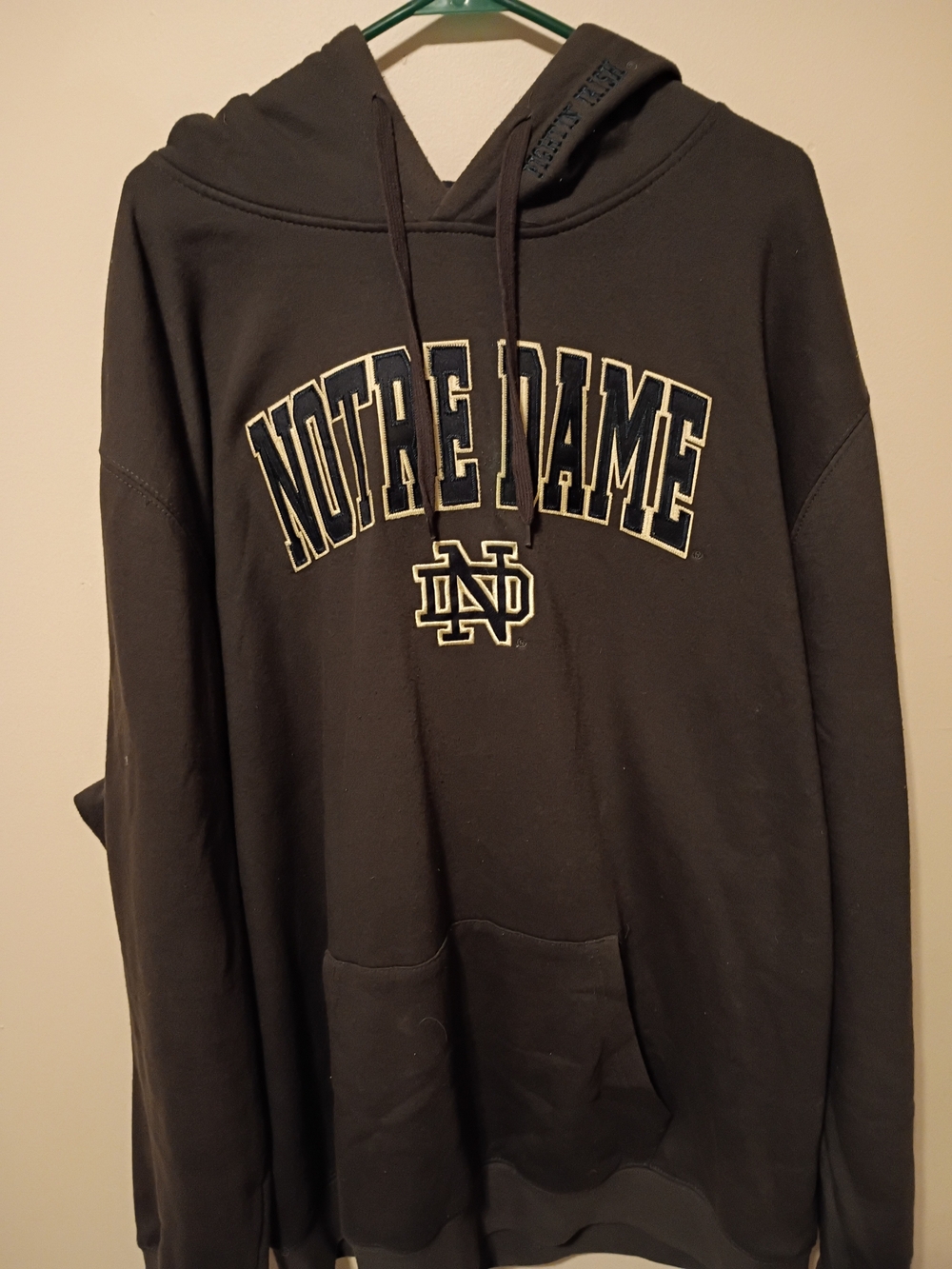 Notre Dame  Pullover Hoodie with Embroidered Logo